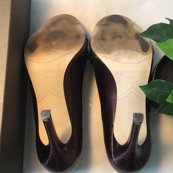 Enzo Angiolini Eamielee Copper Opened Toe Heels - Picture 3 of 6